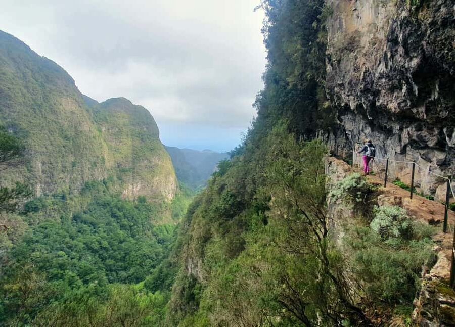 Caldeirão Verde: Queimadas PR9 Transfer and Self-Guided Hike - The levada hike itself: water on one side, waterfalls on the other