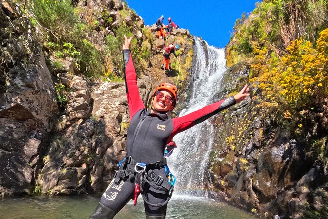 Canyoning Experience Level I Beginners in Ribeira das Cales - Route basics: 850 meters, 120 meters down, and what 3.5 hours really means