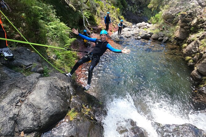 Canyoning in Madeira Island- Level 1 - Route highlights: four rappels up to 12 meters, plus jumps and toboggans