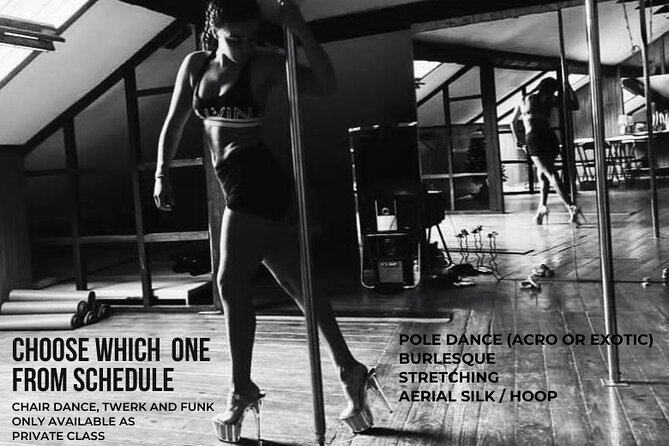 Dance Class (choose 1: Pole Dance, Burlesque or Aerial Silk/Hoop) - Finding Creative Act Madeira in Funchal, São Martinho