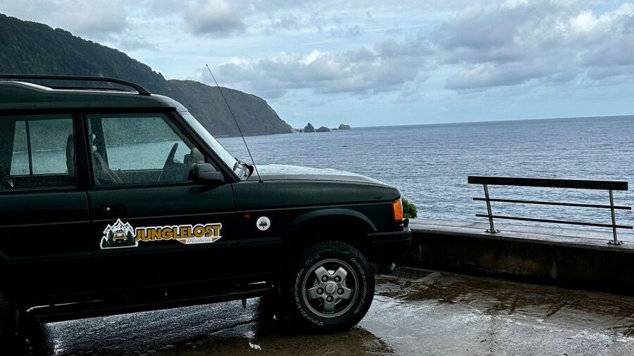 From Funchal:West Madeira Open-roof 4x4 Day Tour with Pickup - Entering West Madeira by open-roof 4x4, not highway views