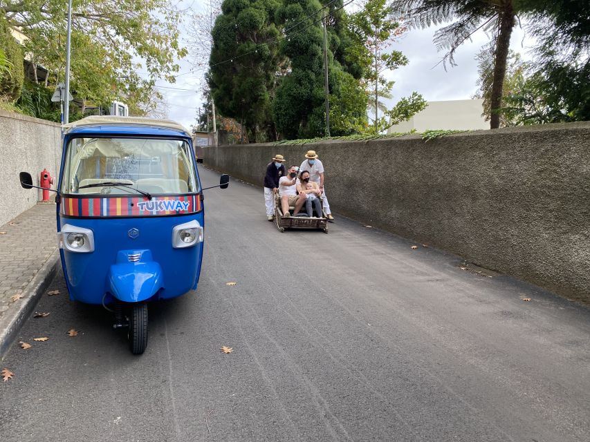 Funchal: Monte Tropical Garden & Toboggan Ride by Tuk Tuk - Old Town Funchal to mountain switchback views: the ride-up section