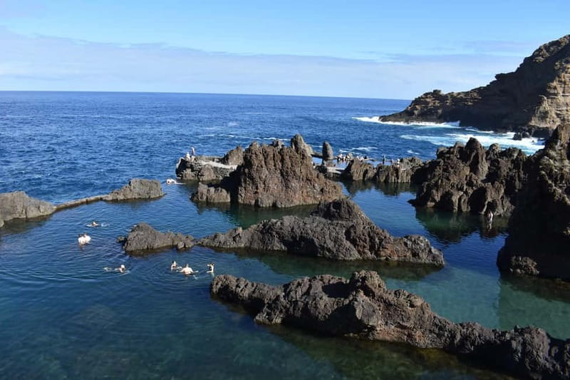 Funchal: Waterfalls, Volcanic Pools, and Fanal Forest Tour - Seixal black sand, Poco das Lesmas, and Mata Setes lava pools
