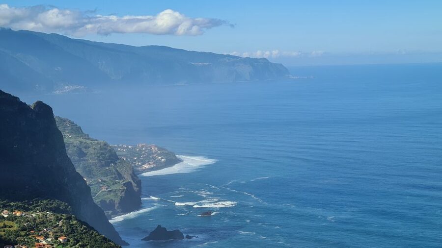 Madeira: Guided E-bike Tour of the North Coast - The sea-breeze viewpoint by the Atlantic