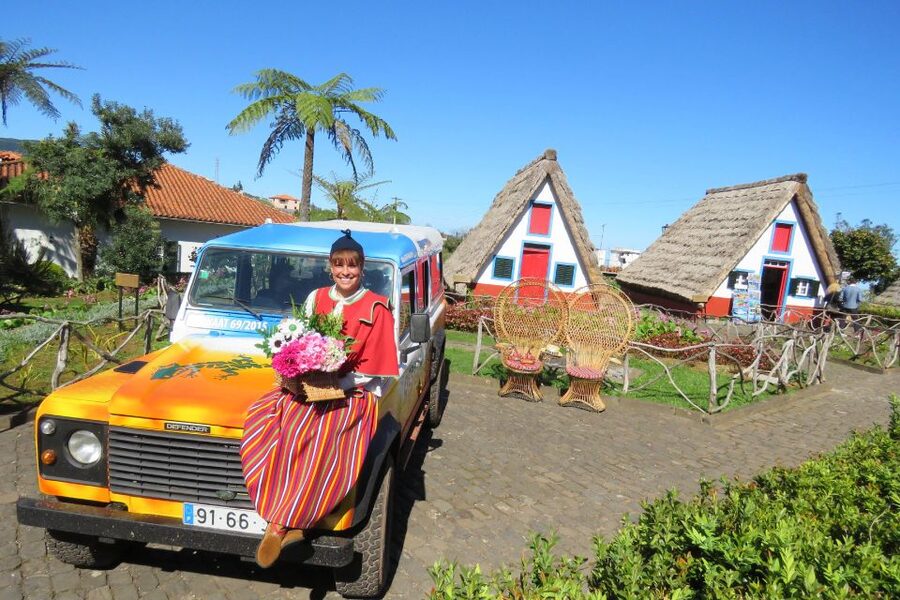Madeira: Santana Jeep Tour Revealing the East's Treasures - Santana: thatched houses, a saw mill, and the triangular-home photo moment