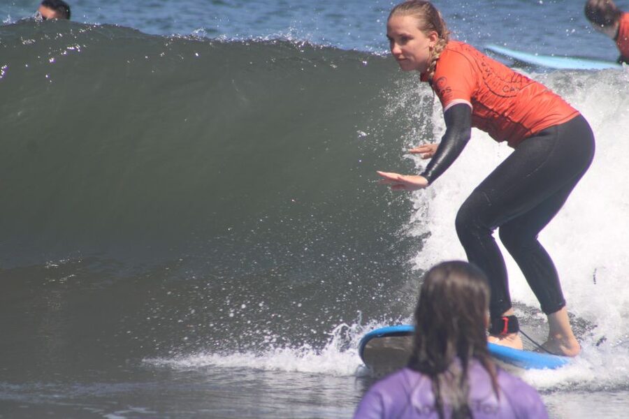 Madeira: surf lesson at Porto da Cruz - Conditions adjustments: when strong current affects your session